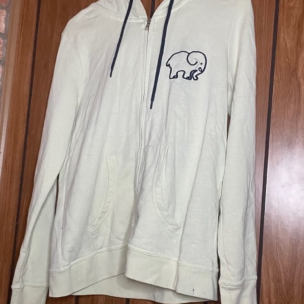 off white zip up from ivory ella